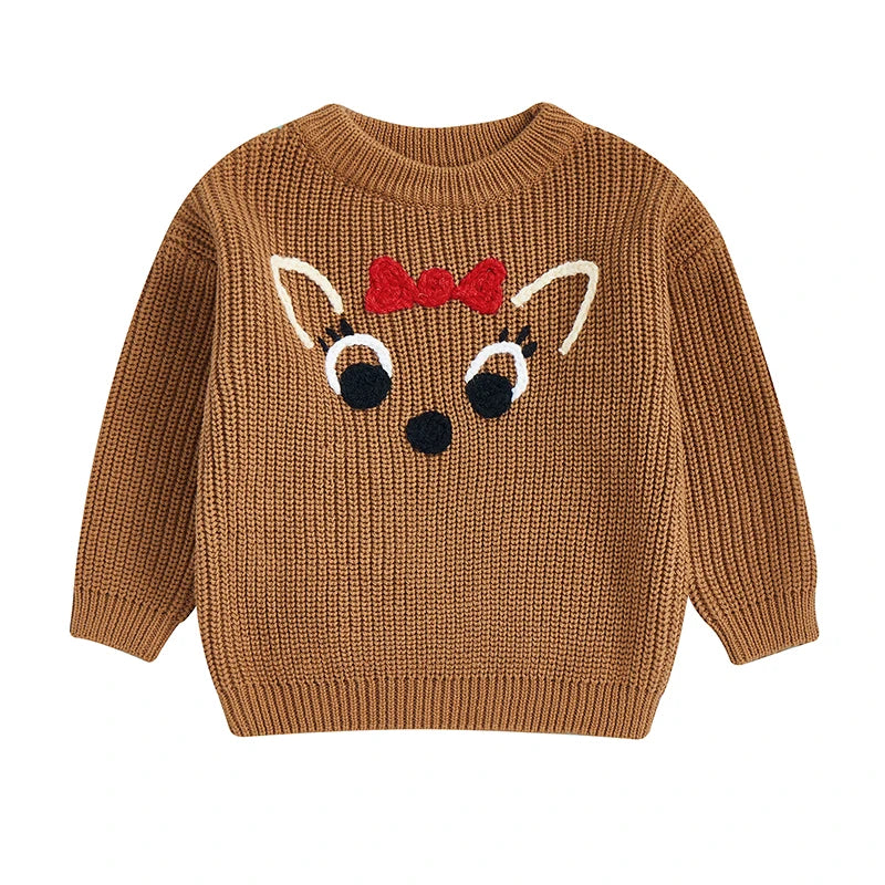 Andy Reindeer Baby Little Boy Christmas Sweater - GuGuTon baby store - Baby Fashion - Toddlers Outfits - Babies Outfits - Toddler Clothes - Kids Clothing - Newborn Clothes - Newborn Wear - Kids Wear - Trending Clothes - Trending Outfits - Fall Fashion - Winter Fashion - Girls Clothes - Boys Clothes - Babies Wear - Kids Accessories - KidsWear - Summer Clothes - Summer Fashion - Summer Trend - Falls Sweaters - Tops - Bottom - Jeans - Blouse - Dresses - Newborn Dresses - Toys