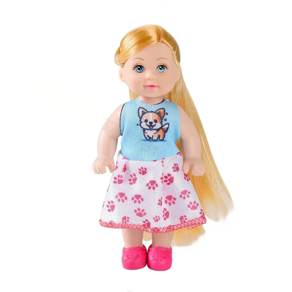 Multi style set with optional mini baby palm dolls, girl player toys, gifts