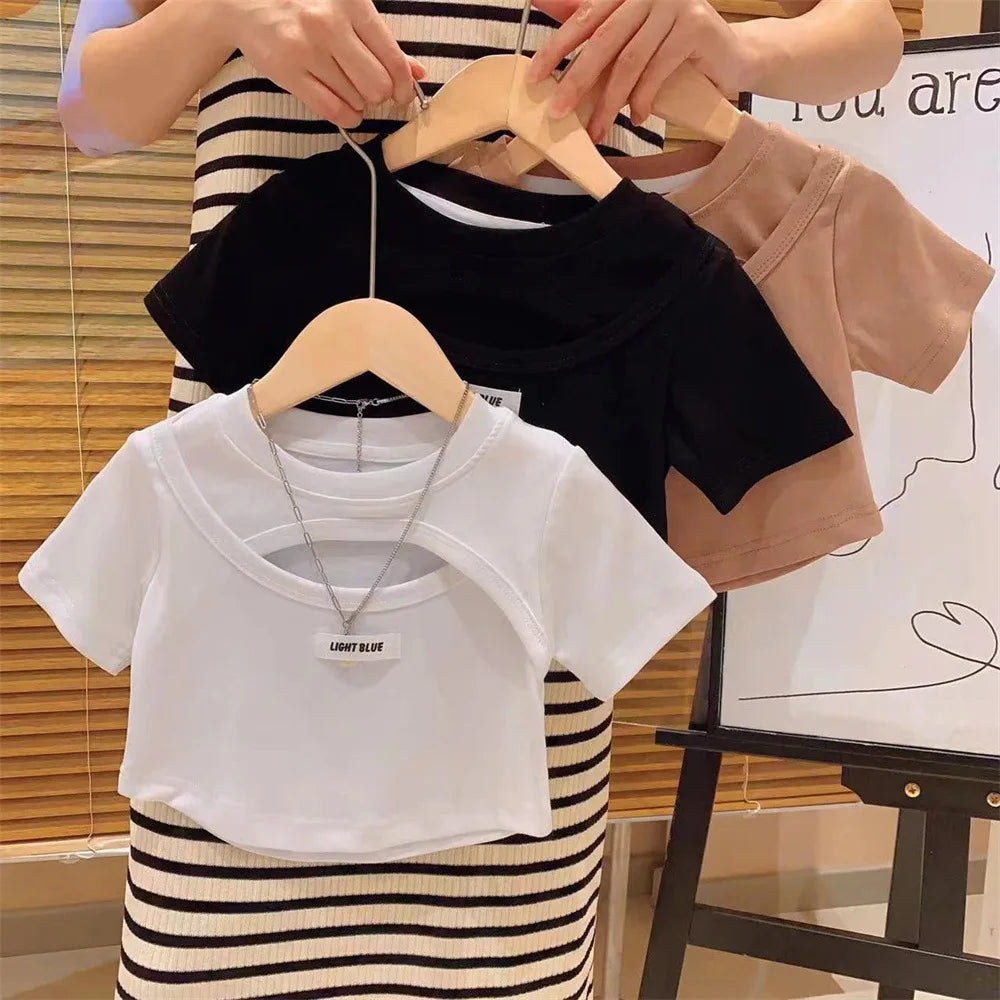 Alba Sleeved T-Shirt toddler Fashion Hollow Out Pullover Children's - GuGuTon baby store - Baby Fashion - Toddlers Outfits - Babies Outfits - Toddler Clothes - Kids Clothing - Newborn Clothes - Newborn Wear - Kids Wear - Trending Clothes - Trending Outfits - Fall Fashion - Winter Fashion - Girls Clothes - Boys Clothes - Babies Wear - Kids Accessories - KidsWear - Summer Clothes - Summer Fashion - Summer Trend - Falls Sweaters - Tops - Bottom - Jeans - Blouse - Dresses - Newborn Dresses - Toys