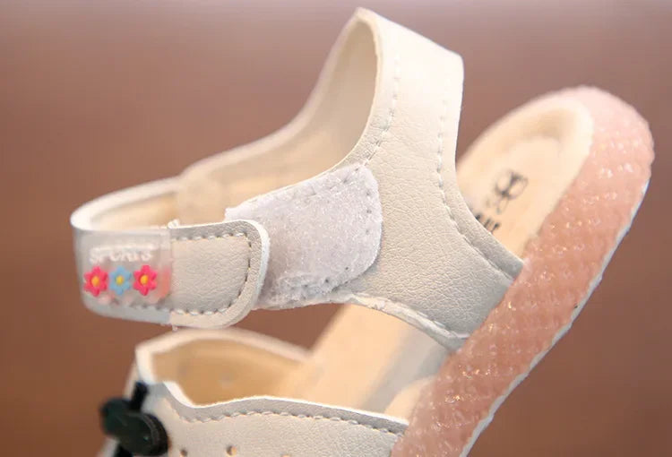 SHOE SIZE 15-25 Girls Sandal Summer Flowers Sweet Soft Children's Beach Shoes Toddler Girls Sandals Orthopedic Princess Fashion