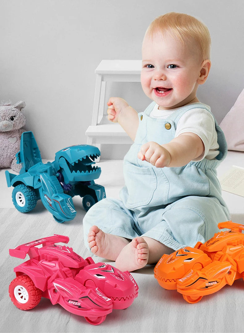 2 IN 1 Dinosaur Deformation Car Model Toy For Boys