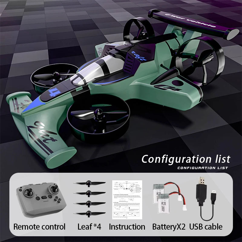 2 in 1 RC Drone Car Dual Mode Rechargeable Remote Control Aircraft
