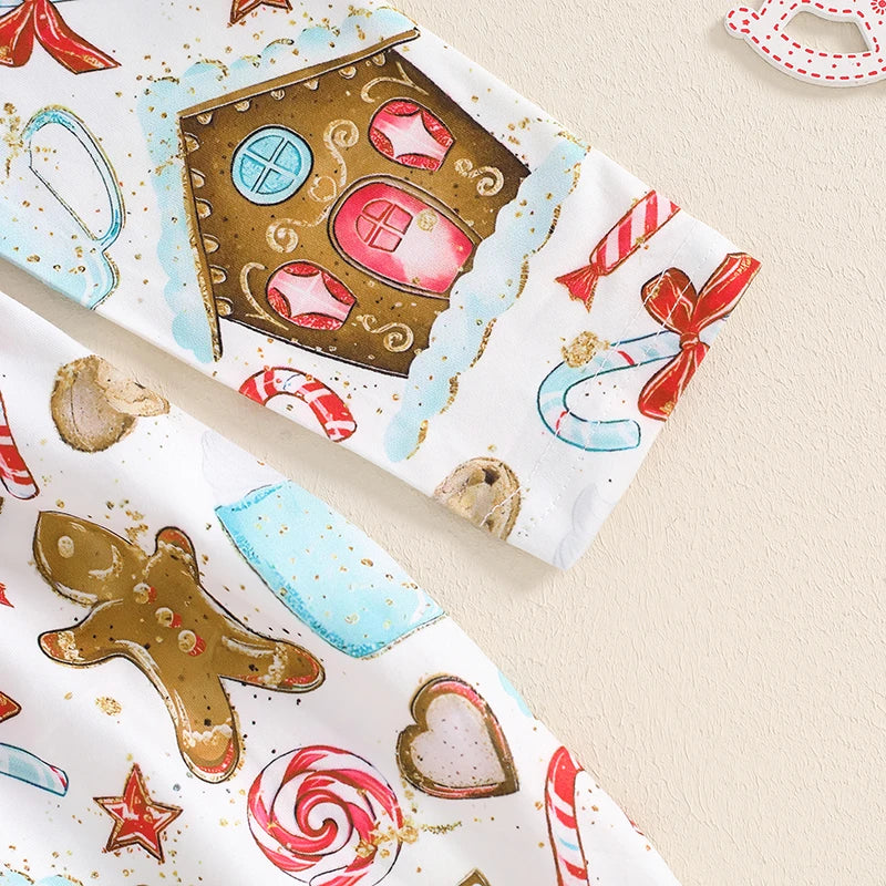 Lioraitiin Kids Girl A-Line Christmas Dress for Toddlers