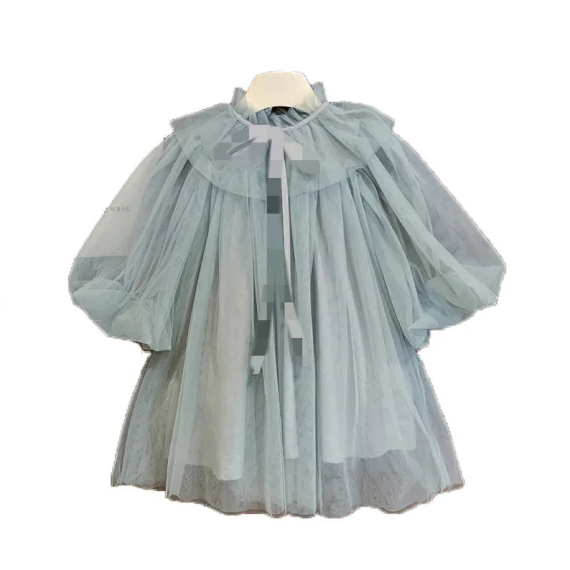 Spring and Autumn New Western Style Fairy Little Girl Mori Style Princess Dress