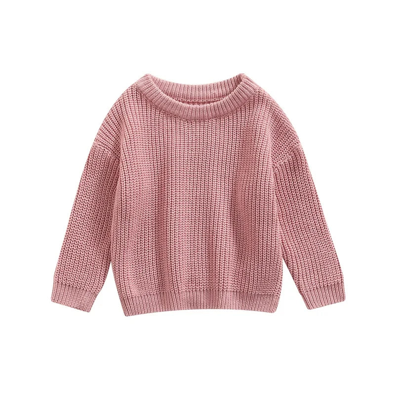 Piero Basic Cotton Long Sleeve Sweater