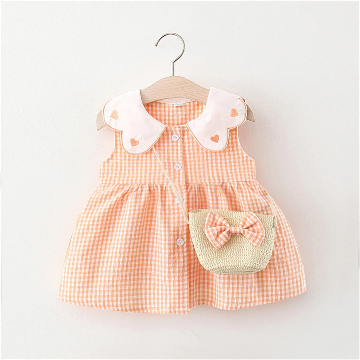 Ciara Infant Cotton Summer Dress with Backpack