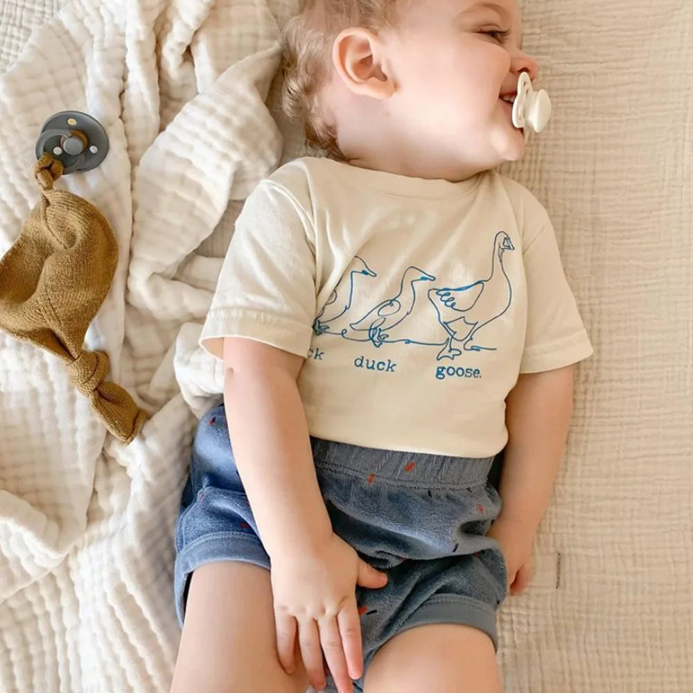 Theodore Infant Unisex Short Sleeves Tees - GuGuTon baby store - Baby Fashion - Toddlers Outfits - Babies Outfits - Toddler Clothes - Kids Clothing - Newborn Clothes - Newborn Wear - Kids Wear - Trending Clothes - Trending Outfits - Fall Fashion - Winter Fashion - Girls Clothes - Boys Clothes - Babies Wear - Kids Accessories - KidsWear - Summer Clothes - Summer Fashion - Summer Trend - Falls Sweaters - Tops - Bottom - Jeans - Blouse - Dresses - Newborn Dresses - Toys