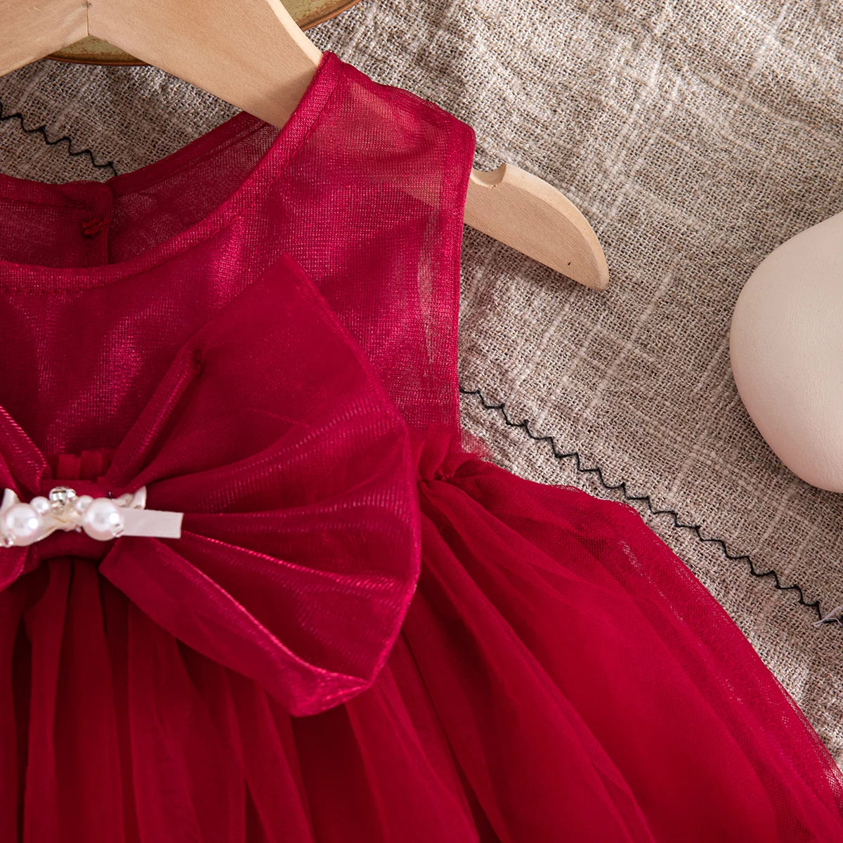 Baby Girl Dress Summer New Sweet Bow Children'S Clothing Suitable For Birthday Parties