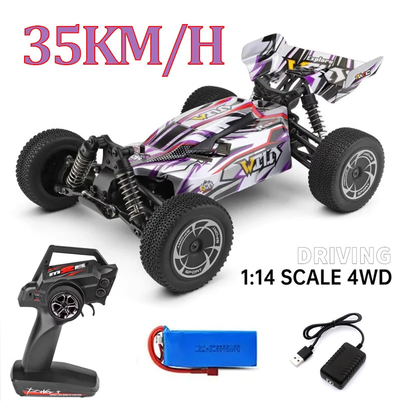 WLtoys 144016 144001 144010 4WD RC Car 2.4G 35/60/75KM/H High Speed Racing Car Off-Road Drift Remote Control Vehicle Toys Gift