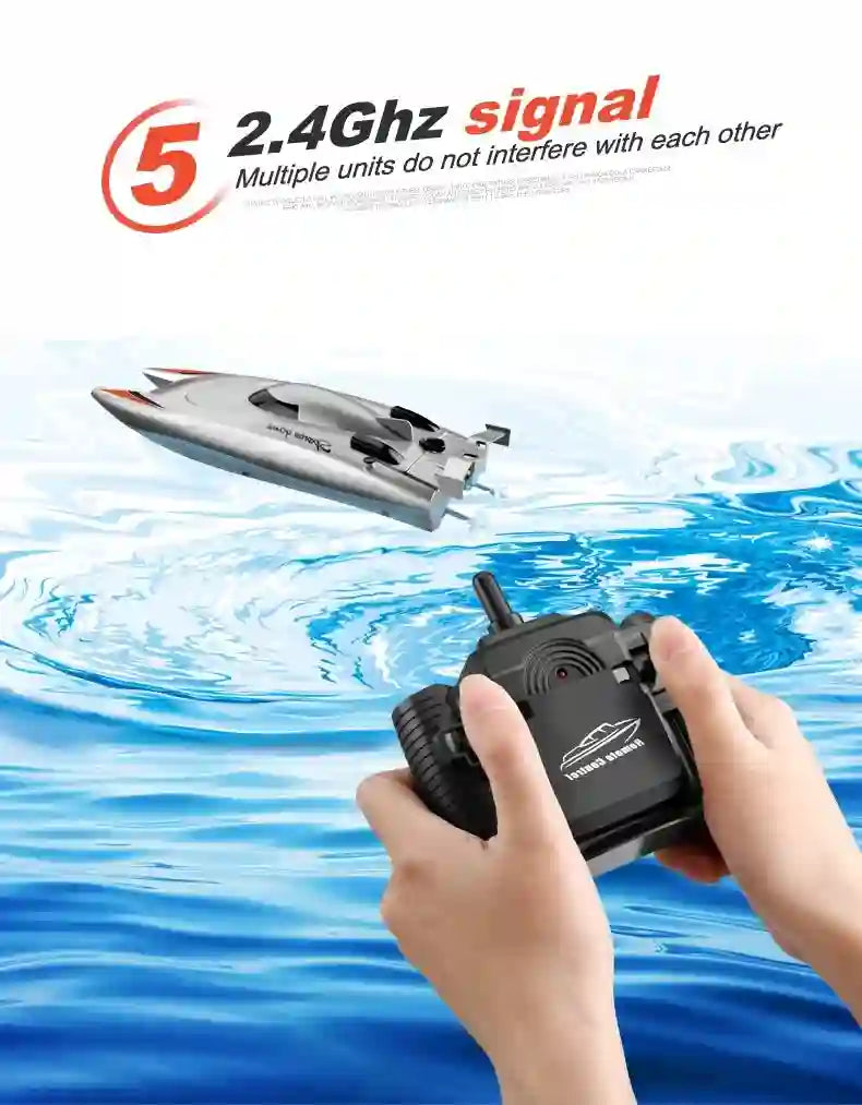 30KM/H RC Boat - Dual Motor Waterproof with Remote Control