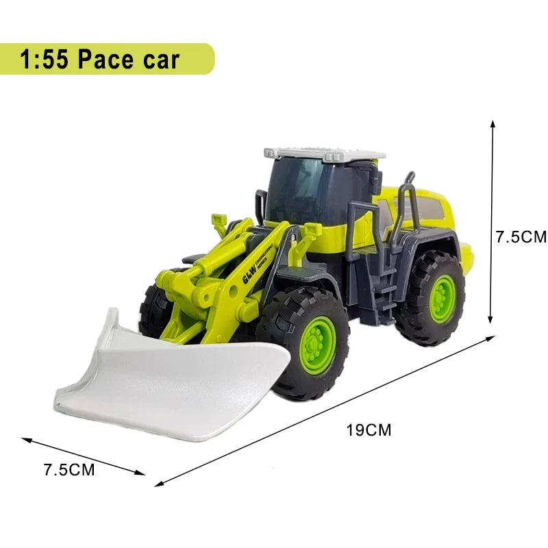Engineering Vehicle Toys for Boys Alloy+Plastic Tractor Excavator Bulldozer Crane Truck Model Diecast Children Collection Gifts