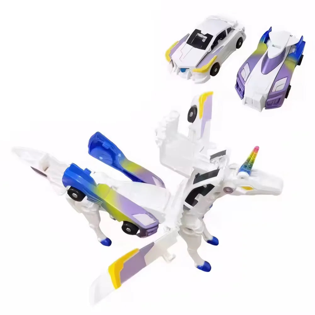 Unicorn Transformer : Magic Transformation Super Combination Car Toy 2 In 1
