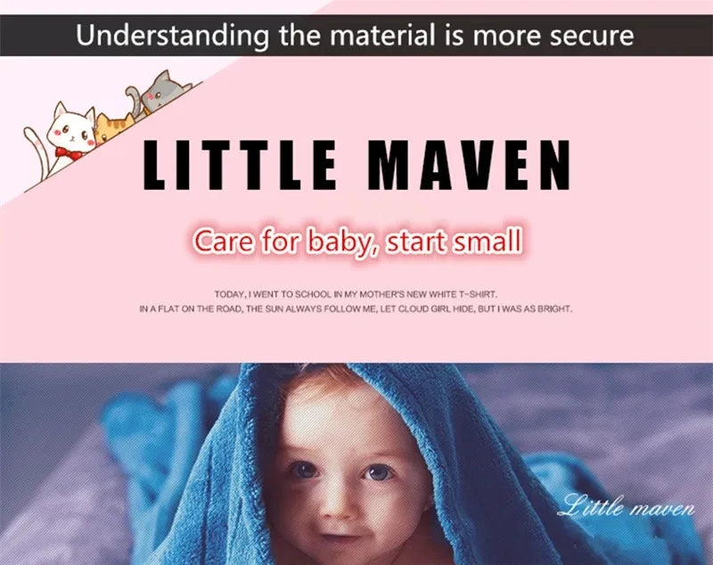 Little maven Spring Autumn Cute Cherry Towel Embroidery Baby Girls Dresses