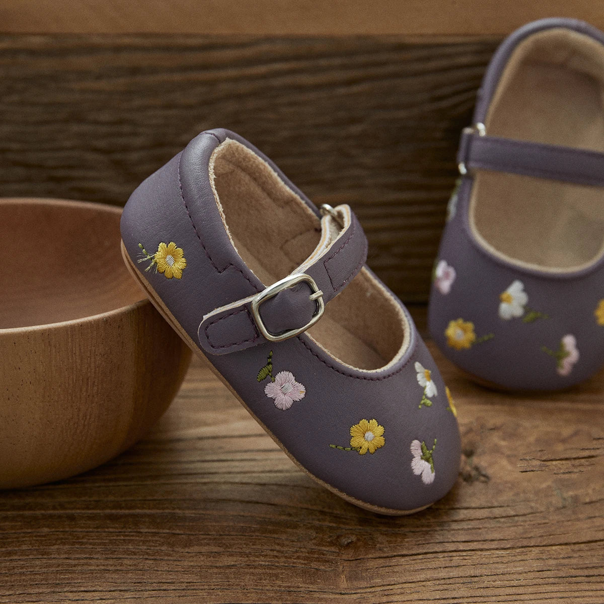 ma&baby 0-18M Baby Girl Shoes Newborn Infant Toddler First Walkers Floral Embroidery Shoes
