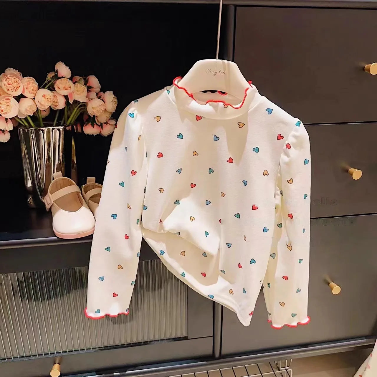 Tania Full Print Bottoming Spring Autumn Tops
