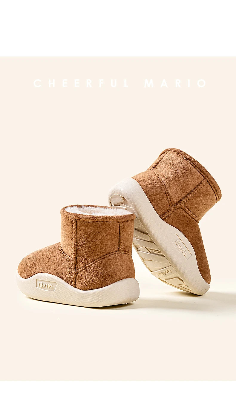 Kids Warm Winter Boots | Cheerful Mario Snow Boots