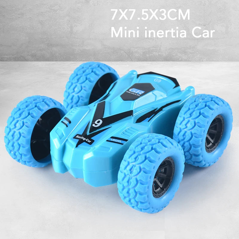 Mini Inertia Car Toys For Children Collision Automatic Turnover Double-Sided Running Car Toy