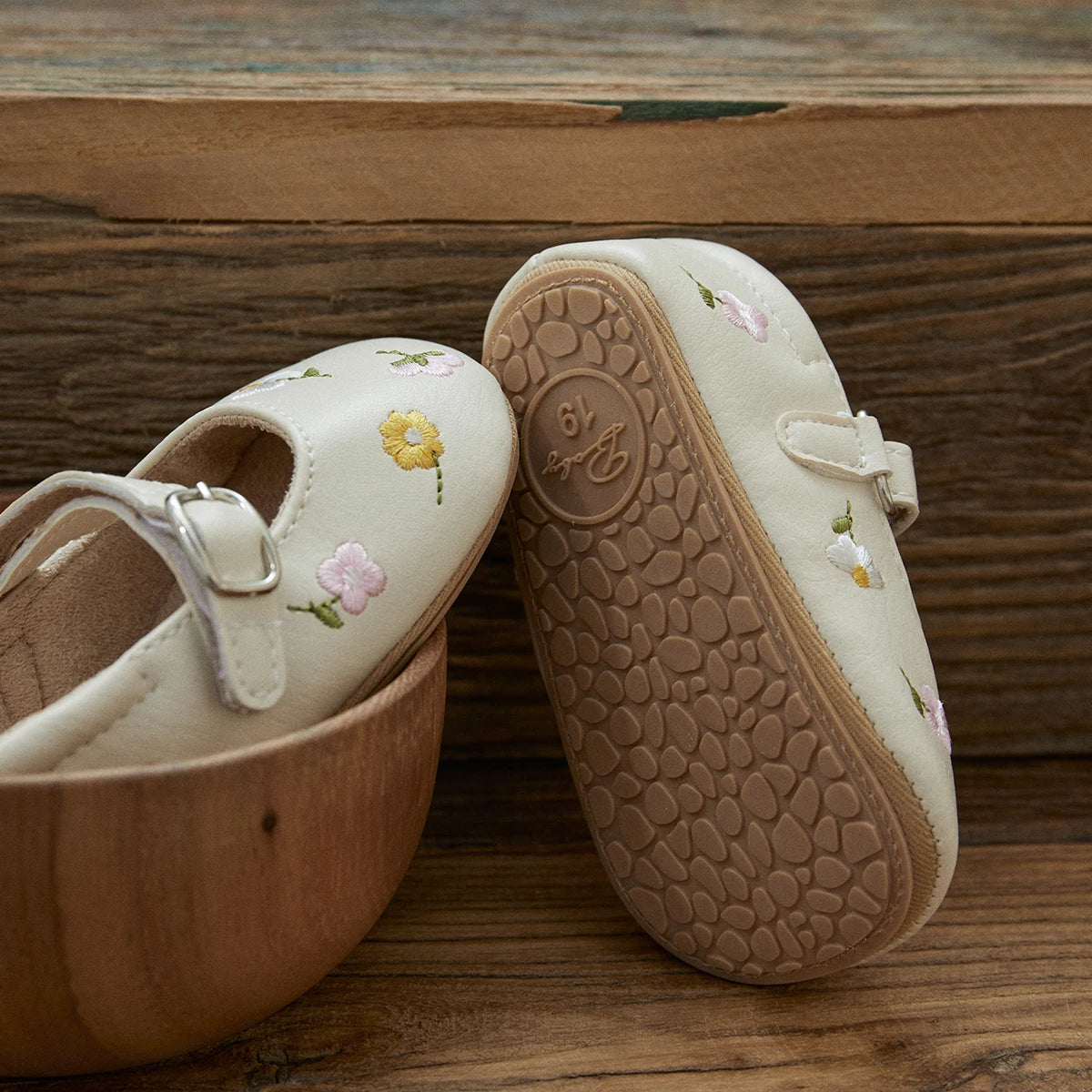 ma&baby 0-18M Baby Girl Shoes Newborn Infant Toddler First Walkers Floral Embroidery Shoes