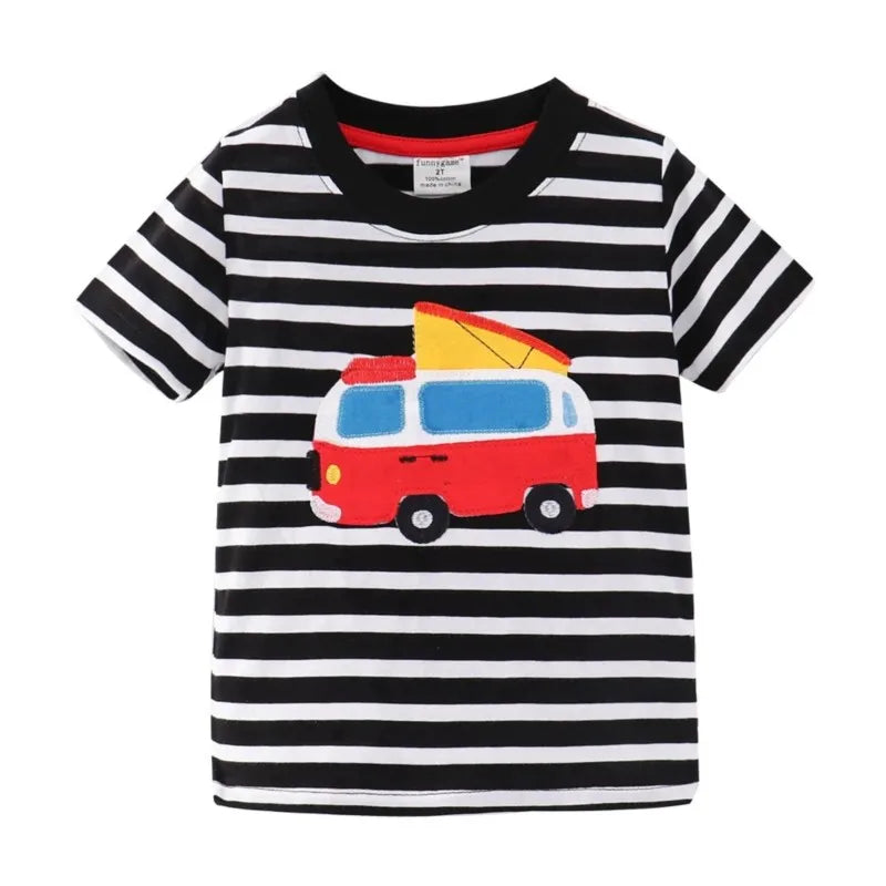 Richard Cartoon Printed Short Sleeve Tees - GuGuTon baby store - Baby Fashion - Toddlers Outfits - Babies Outfits - Toddler Clothes - Kids Clothing - Newborn Clothes - Newborn Wear - Kids Wear - Trending Clothes - Trending Outfits - Fall Fashion - Winter Fashion - Girls Clothes - Boys Clothes - Babies Wear - Kids Accessories - KidsWear - Summer Clothes - Summer Fashion - Summer Trend - Falls Sweaters - Tops - Bottom - Jeans - Blouse - Dresses - Newborn Dresses - Toys