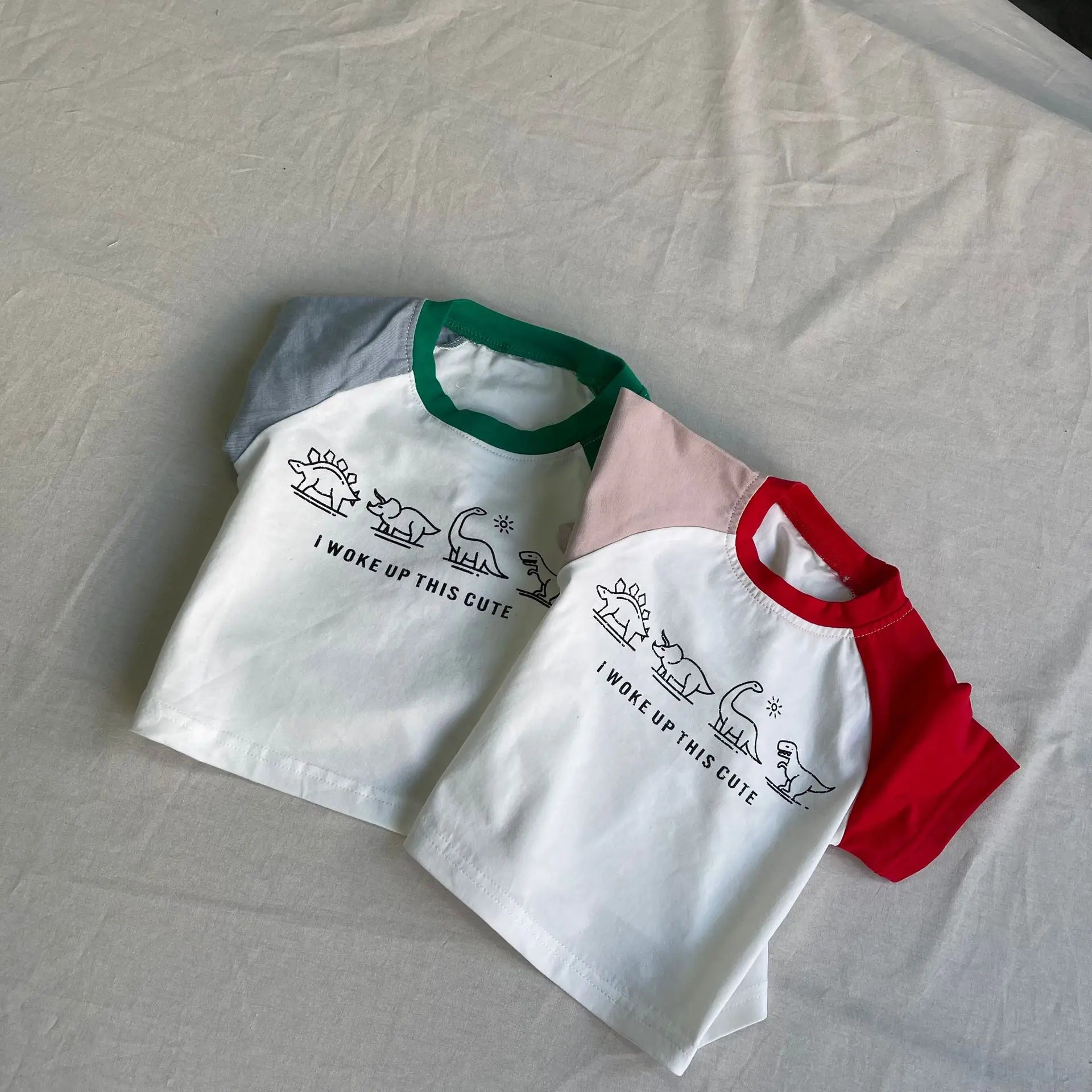 Oliver Dinosaur Cute Short Sleeved Tees - GuGuTon baby store - Baby Fashion - Toddlers Outfits - Babies Outfits - Toddler Clothes - Kids Clothing - Newborn Clothes - Newborn Wear - Kids Wear - Trending Clothes - Trending Outfits - Fall Fashion - Winter Fashion - Girls Clothes - Boys Clothes - Babies Wear - Kids Accessories - KidsWear - Summer Clothes - Summer Fashion - Summer Trend - Falls Sweaters - Tops - Bottom - Jeans - Blouse - Dresses - Newborn Dresses - Toys