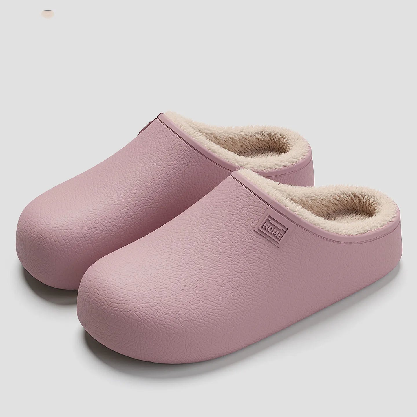 EVA waterproof slippers for autumn and winter, warm and non slip thick soled slippers