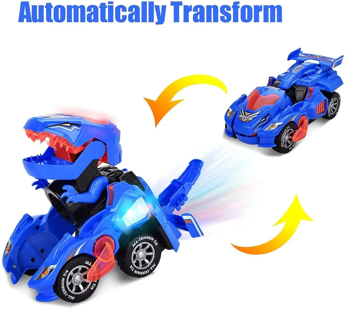 Transforming Dinosaur Car Toy for Kids 4-6 Years