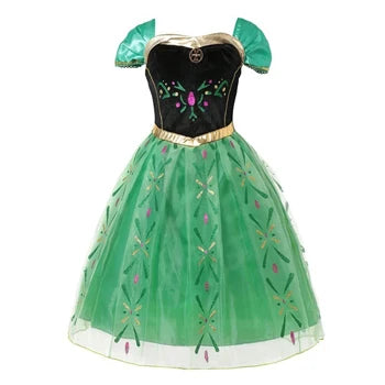 2026 New Summer Girls Dress Elegant Fashion Little Princess Dress