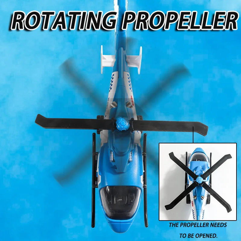 Children's Rescue Helicopter Model with Sound & Light Effects