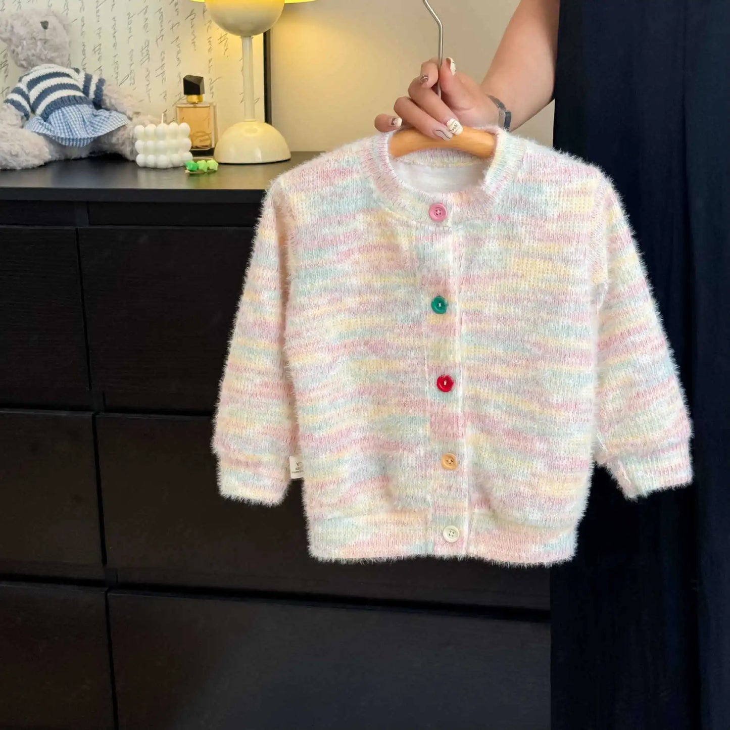 Jhonny Plush Warm Children Rainbow Sweater
