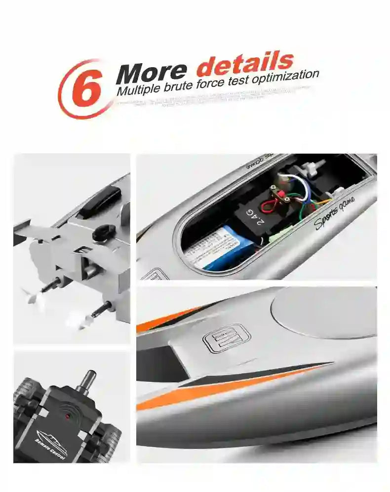 30KM/H RC Boat - Dual Motor Waterproof with Remote Control