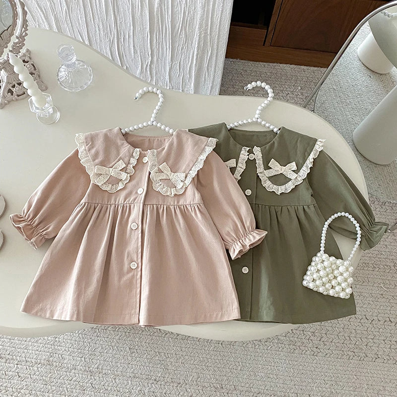 Rebecca Double Bow Collar Dress