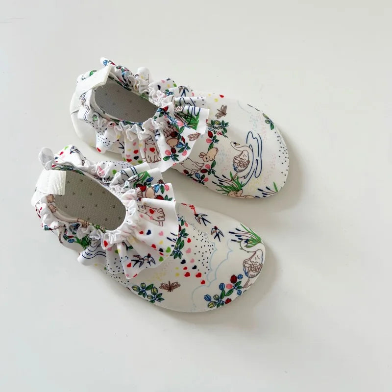 New Baby Boy Girl Beach Shoes KS Children Print Water Sports Sneakers Swimming Aqua Barefoot Shoes Kids Indoor Outdoor Slippers