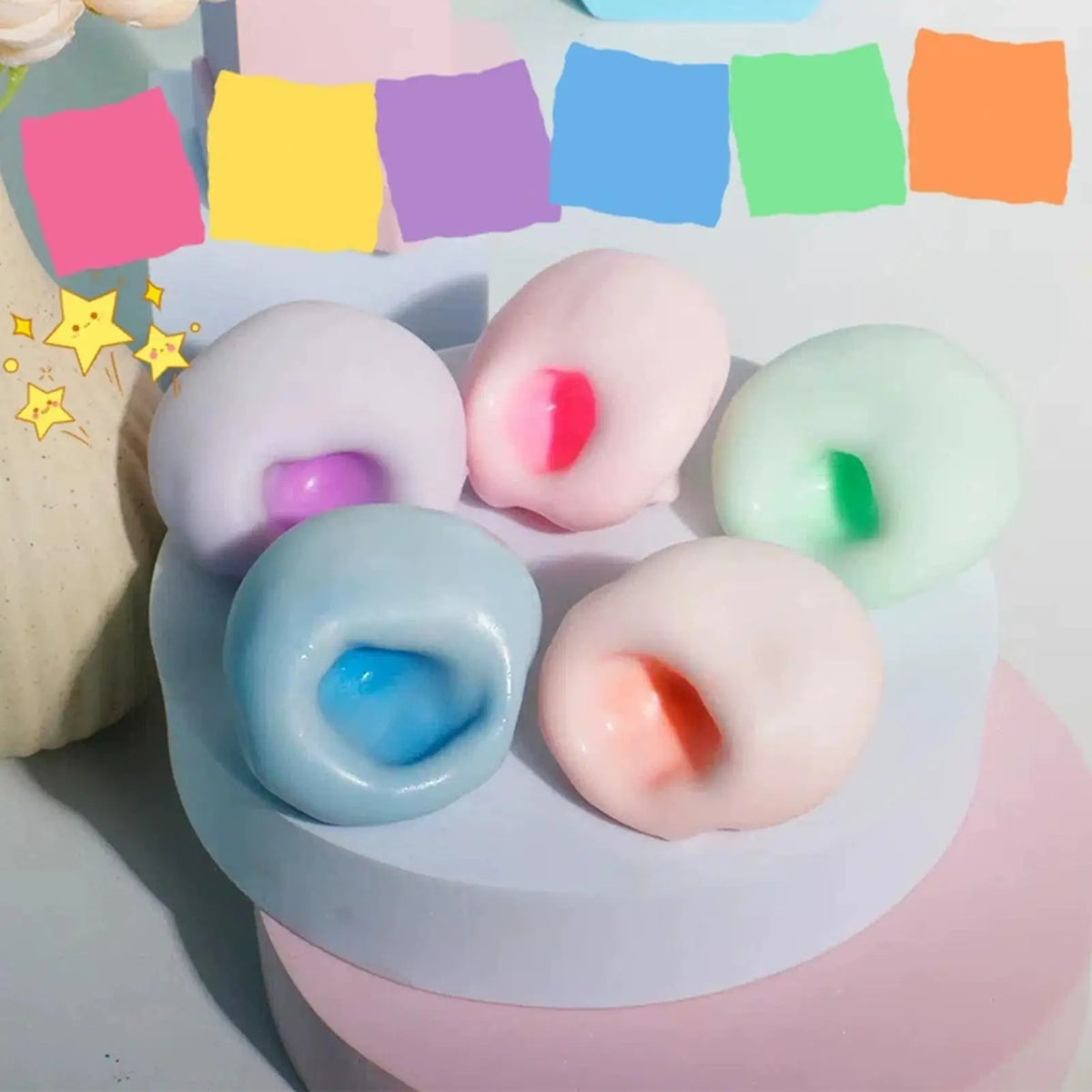 Squeeze Toys Cute Soft Ball Fidget Toys for Teens Kids Women Men Adults