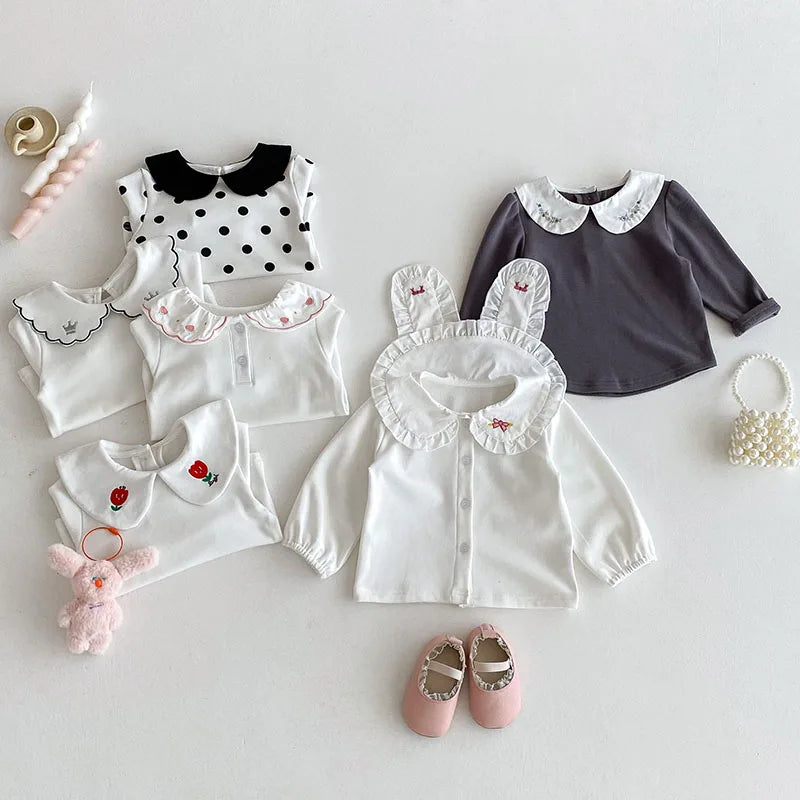 Hannah Peter Pan Collar Long-Sleeve Top