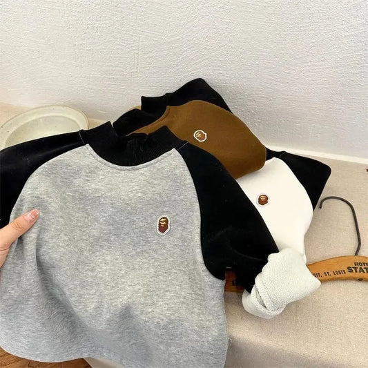 Jose Long Sleeve Velvet Toddler Boys Sweater