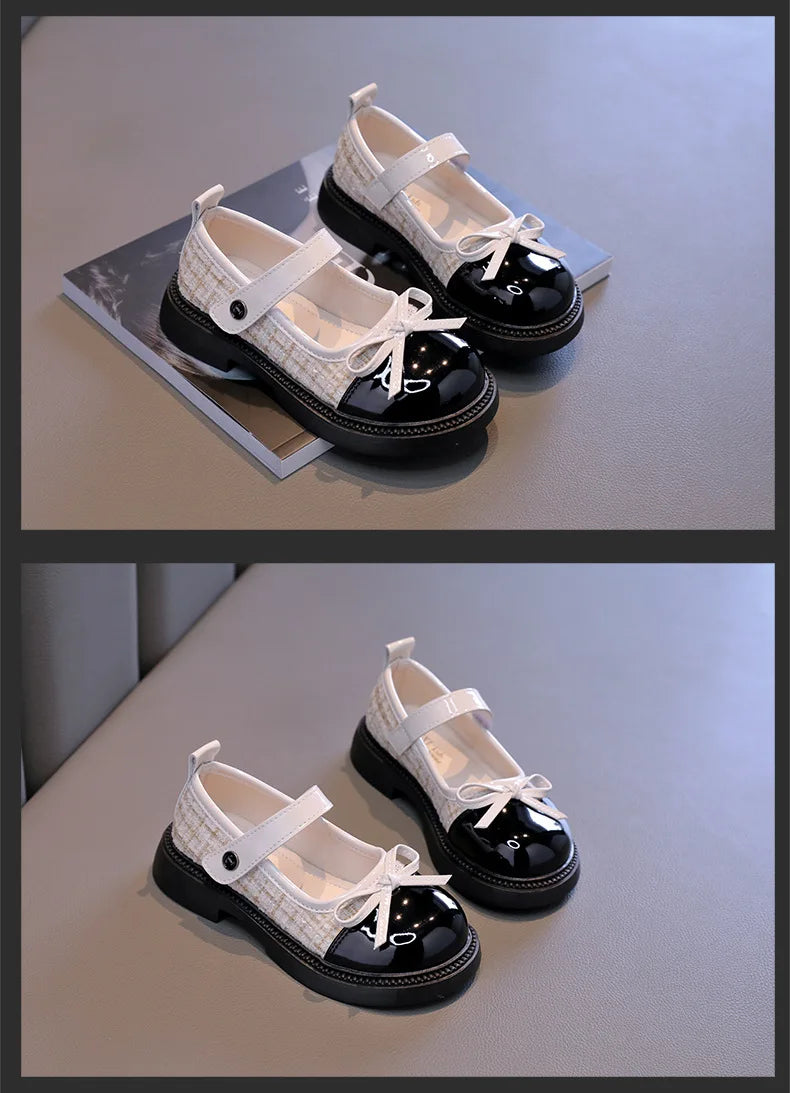 Girls' Spring and Autumn Leather Shoes 2025 Middle aged Children's Baby Soft soled Performance Shoes Children's Princess Shoes