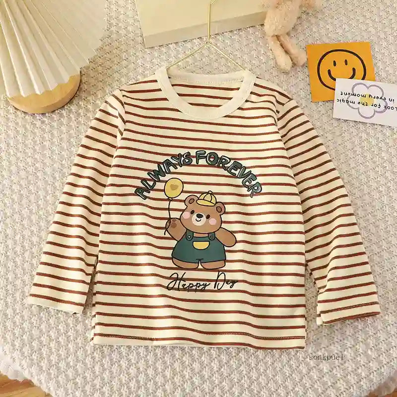 Kids Cartoon Long-sleeve Tops - Isa Collection