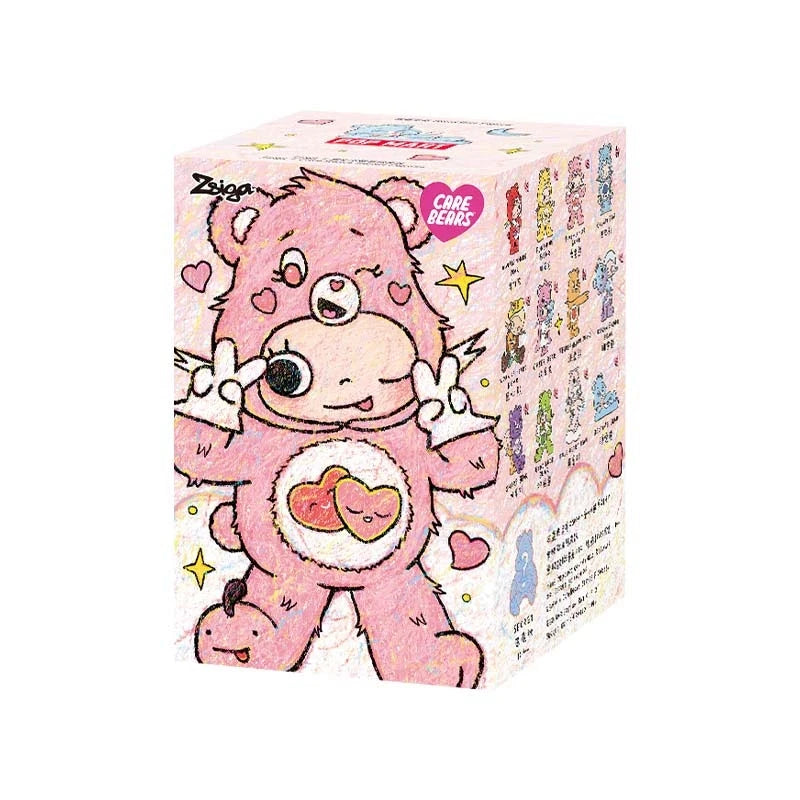 POPMART CareBears x Zsiga Series Blind Box Guess Bags Desktop Decoration Cute Anime Figure Models Gifts Blind Bag Toy Girl Gifts