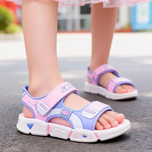 Girls Sandals Summer Cartoon Soft Sole Anti Slip Sandals