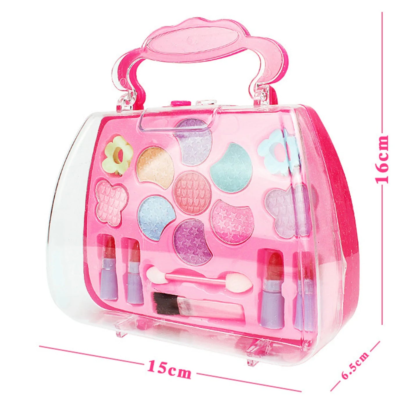 Makeup Toys For Girls Kids Cosmetic Set with Cosmetic Case Pretend Play Dress Up Toys