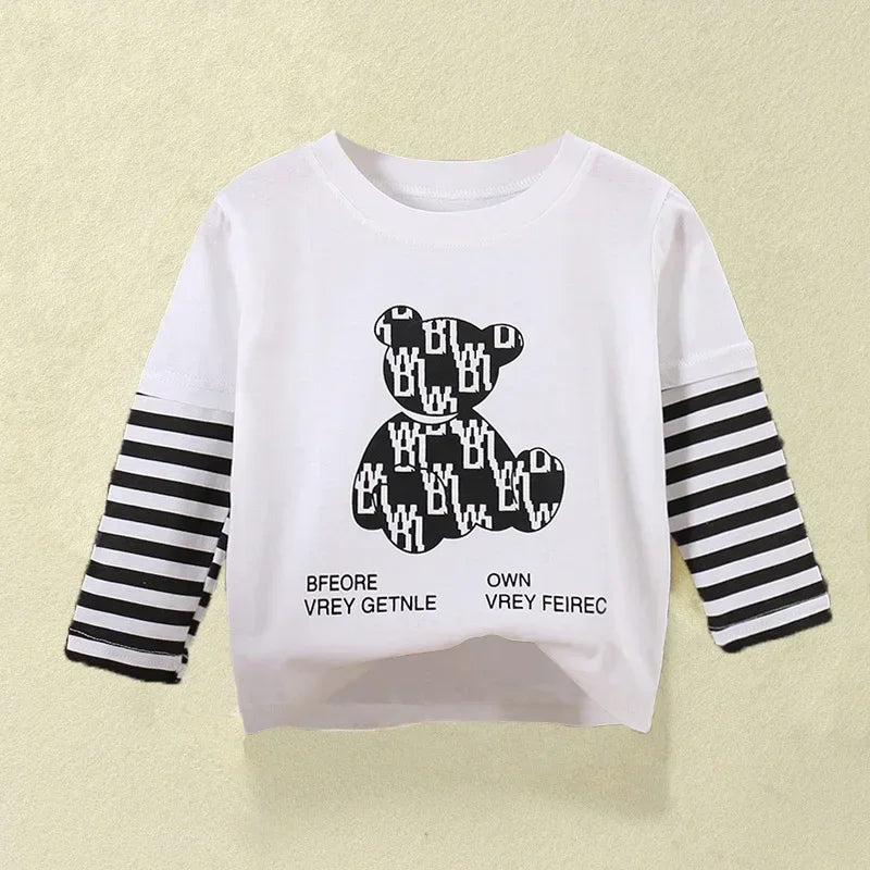 Hudson Cartoon Long Sleeve Cotton Tees