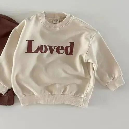 Maddox Long Sleeve Sweatshirt Boys Girls Cotton Loose Pullover