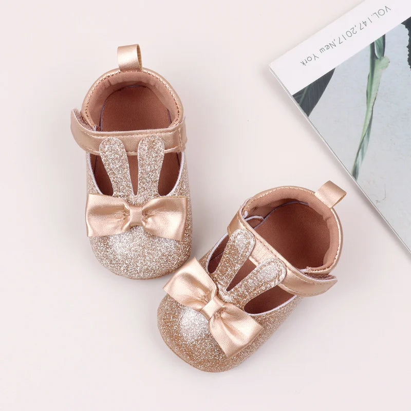 Cute Cartoon Style Baby Girl Shoes Spring and Autumn High Quality Butterfly Bowknot Cotton Sole Comfortable Prewalker BHX4031