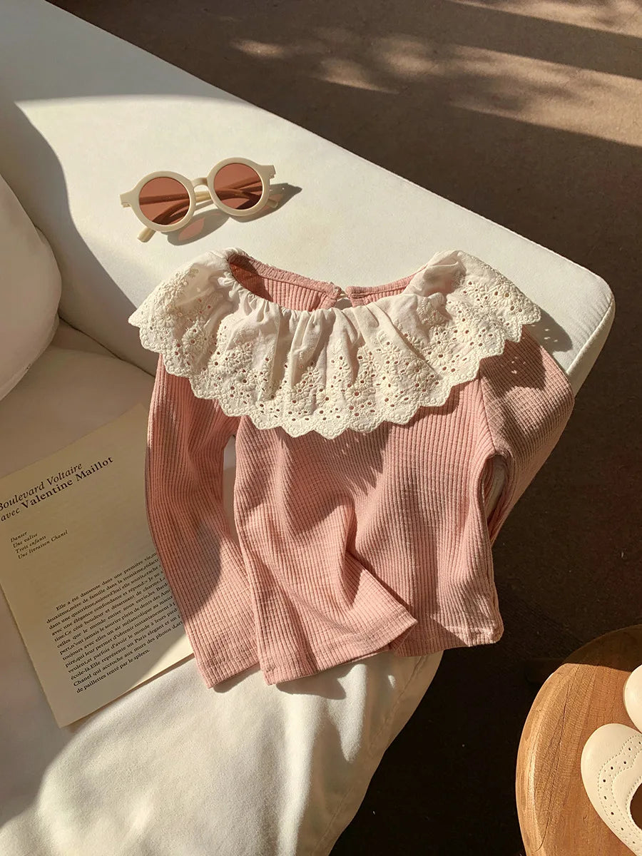 Judith Ruffled Edge Baby Knitwear Tops