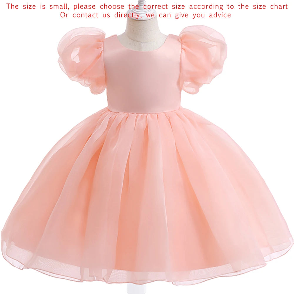 Sarah Tulle Puff Sleeve Wedding Party Kids Dresses for Girls Birthday - GuGuTon baby store - Baby Fashion - Toddlers Outfits - Babies Outfits - Toddler Clothes - Kids Clothing - Newborn Clothes - Newborn Wear - Kids Wear - Trending Clothes - Trending Outfits - Fall Fashion - Winter Fashion - Girls Clothes - Boys Clothes - Babies Wear - Kids Accessories - KidsWear - Summer Clothes - Summer Fashion - Summer Trend - Falls Sweaters - Tops - Bottom - Jeans - Blouse - Dresses - Newborn Dresses - Toys