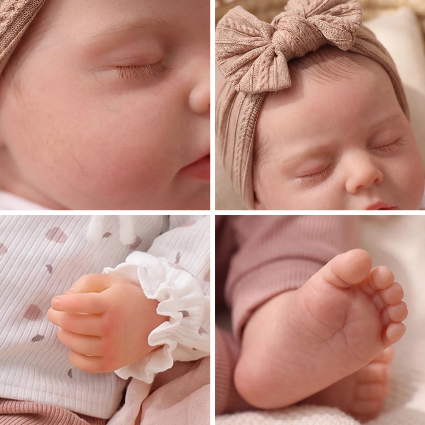 ADFO 20 Inch Reborn Baby Dolls, Realistic Soft Body, Lifelike Poseable Doll With Complete Deluxe Outfits And Rich Role Play Accessories, Perfect For Holiday Gift, Exquisite Collection, Cultivate Sense Of Responsibility