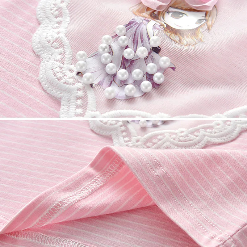 Luisa Long Sleeve Ruffle Embroidered Tops