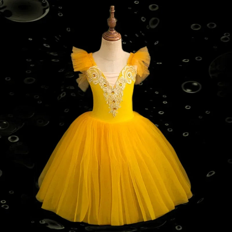 Norma Summer Ballet Dress for Girls - Kids Dance Tutu Outfit