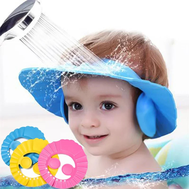 Hilary Caps Kids Shampoo Hat Bath Shield Waterproof Ear Eye Protection Visor