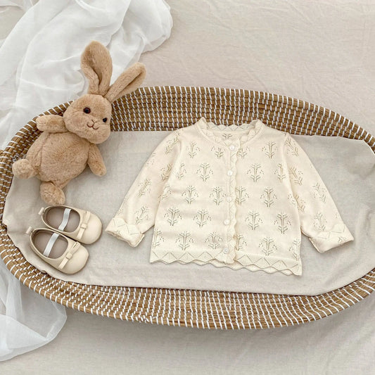 Trina Delicate Baby Cardigan Long Sleeved Top